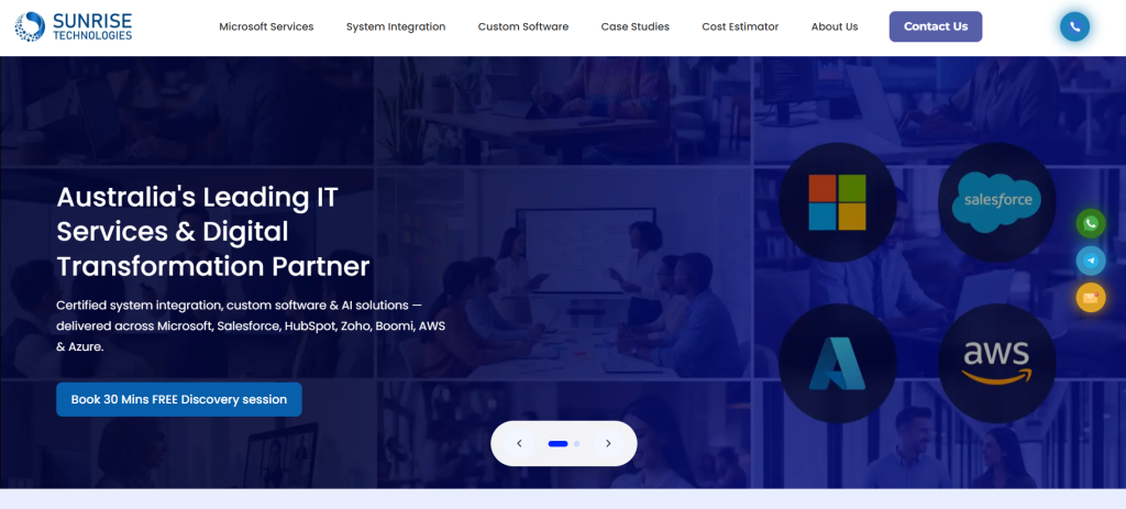 Sunrise Technologies Pty Ltd Best Salesforce Consulting Agency in Australia