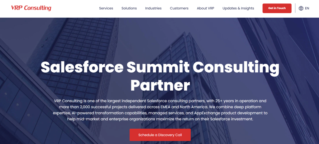 VRP Consulting Leading Global Salesforce Consulting Agencie